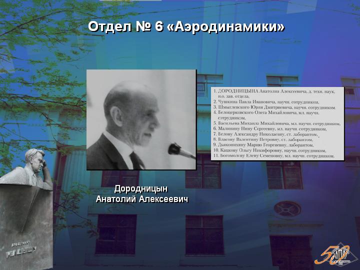 Доклад по теме Дородницын Анатолий Алексеевич