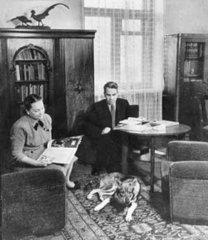 Академик М.В.Келдыш с семьей